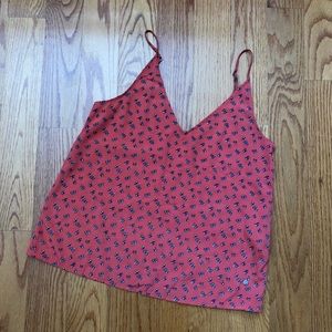 Abercrombie & Fitch Butterfly Coral Top